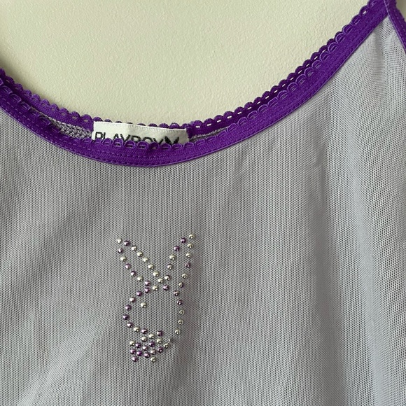Vintage PlayBoy Intimates sheer tank - Picture 5 of 7